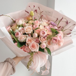 소호앤노호 수입 장미 로즈 고급 꽃다발 기념일 꽃선물,자체브랜드